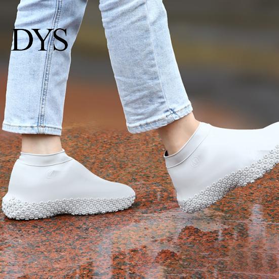 Silicone Shoe Protector 1 Pair Waterproof Rain Cover Non-Slip Reusable Overshoes Men Women Travel Outdoor Rain-proof Boot Shoes Guard