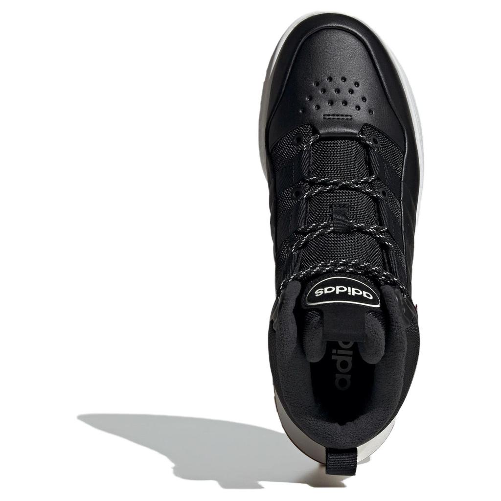 adidas neo Fusion Storm 2.0 Black White JP7713 Unisex Mid Top Fleece Lined Lifestyle Sneakers