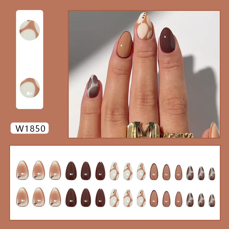 Irregular brown gentle sweet white versatile ins European and American style removable 30 pieces