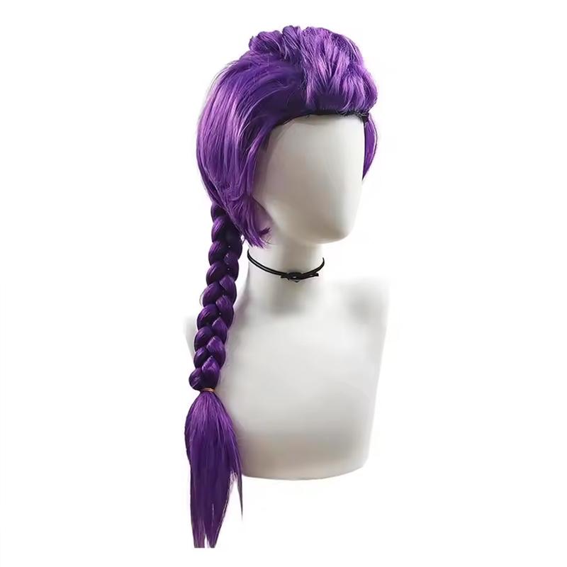 Kpop Dämonenjäger Kinder Mädchen Rollenspiel Perücke Mira Rumi Zoey Lila Schwarz Rot Langes Haar Party Rollenspiel Requisite - Kinderversion