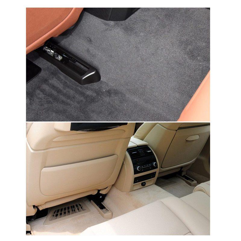 Car Seat Rail Trim Cover Sliding Track Bonnet For BMW 5 Series F10 2010-2013 7 Series F02 2009-2013 black right front