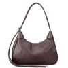 Vintage Soft Cowhide Leather Hobo Bag Women, Retro Crescent Underarm Shoulder Bag, Adjustable Strap Casual Daily Handbag