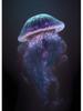 Moderne fluorescerende kwallen posters mariene dieren canvas schilderij kunst aan de muur foto afdrukken voor woonkamer huisdecoratie