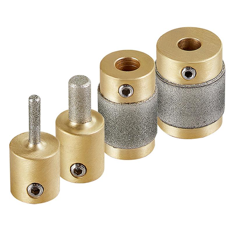 Grinder Bit Head For Glass Stone Stained Glass Diamond Grinder Bit Head (1,3/4,1/4 ,1/8 Inch) For Glass Stone Ceramic Grinding
