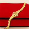 Versatile Gold 'Fu' Character Unisex Watch Bracelet - Simple Style Jewelry Chain