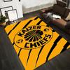 Kaizer Chiefs Logo with Bold Stripes Rug Non-slip Rug Suitable for Living Room and Bedroom Sofas