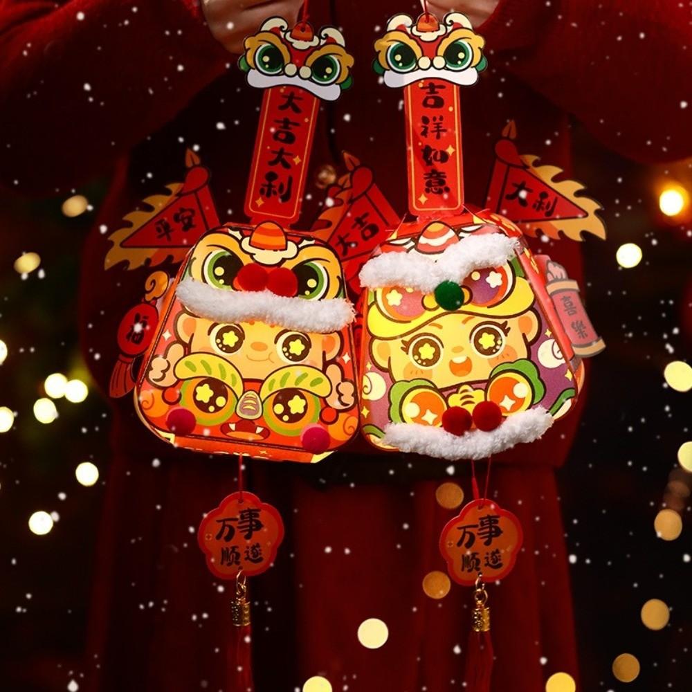 Chinese Style Portable Rabbit Lantern Glowing LED Lantern Toys  School Project