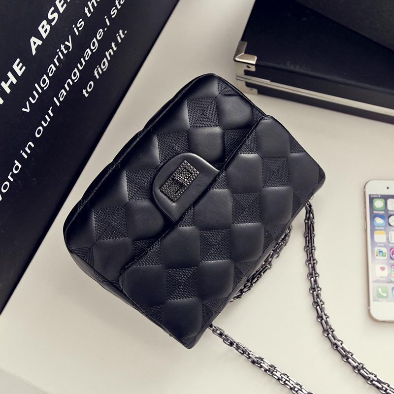 Geantă mică nouă cu lanț de diamant, geantă de umăr oblică la modă pentru femei, geantă de damă