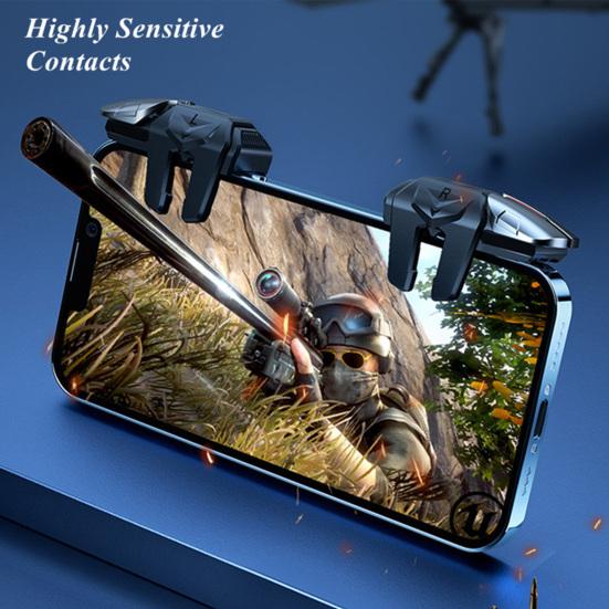 2Pcs/Set G21 Phone Triggers Mechanical Feel Highly Sensitive Contact Plug And Play Six-finger Linkage One-click Burst Widely Compatible Mobile