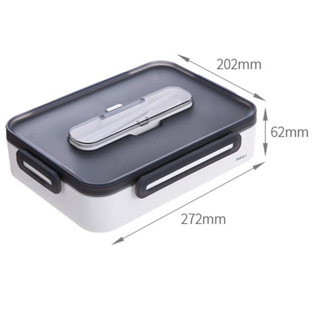 Stainless Steel Lunch Bento Box for School Kids Office Worker 3 Compartment Microwae Heating Lunch Container Food Storage Box