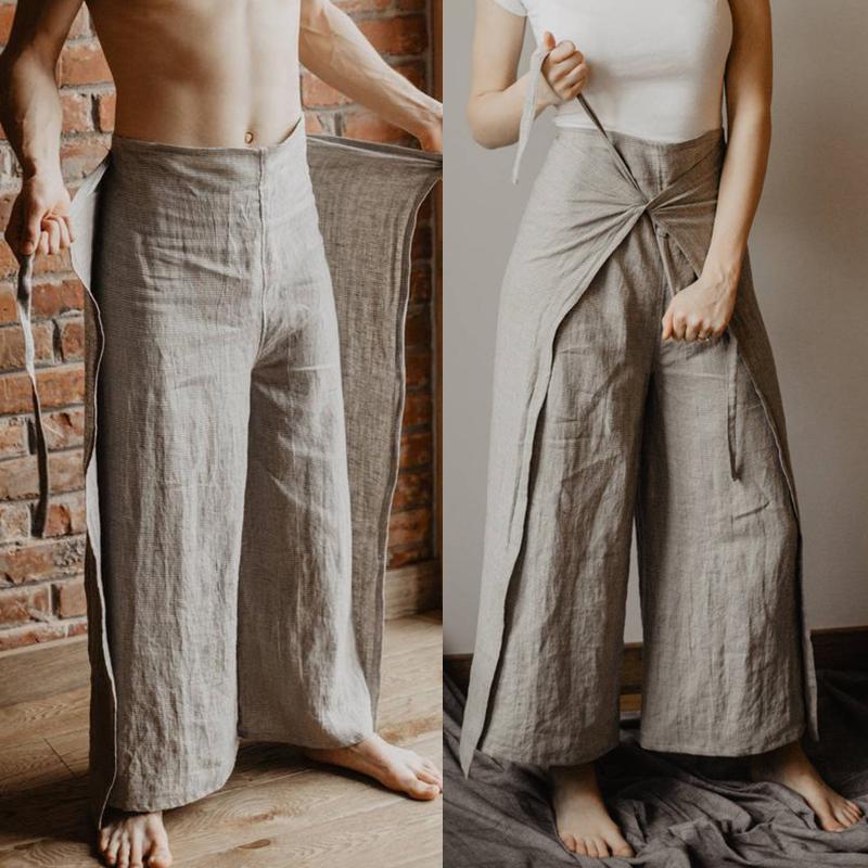 Guru-Shop Pantaloni Pescatore Thailandesi A Righe, Yoga E Relax, Taglia Unica, Marrone