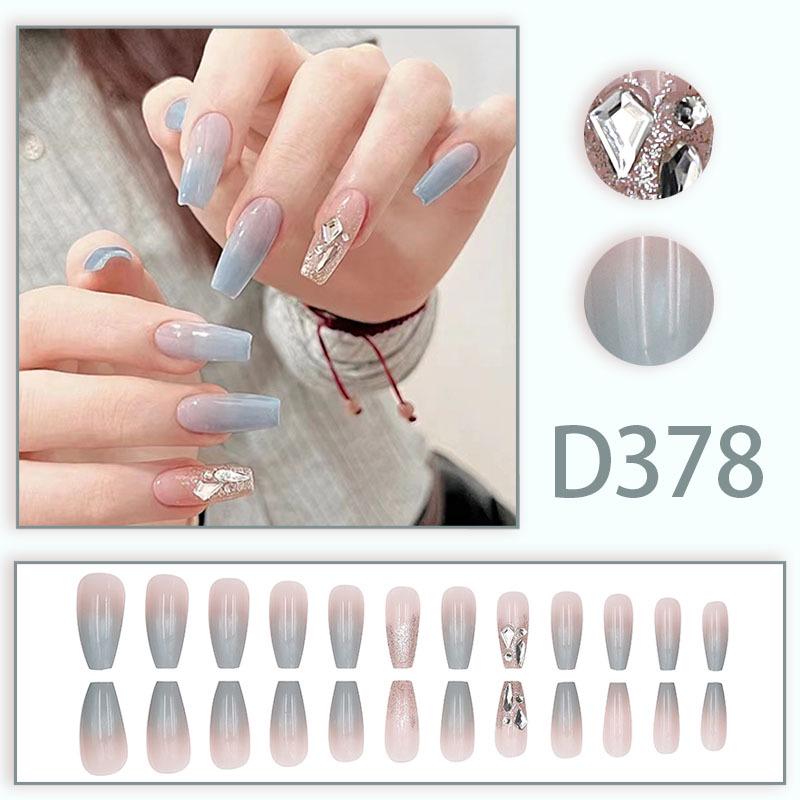 Summer Fresh Peach Heart Ombre Nail Art with Diamond Accents