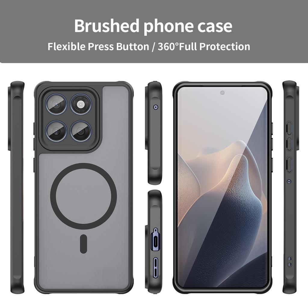 Case for Motorola Moto Edge 60 Fusion Magsafe Cover For Moto Edge 60s Pro Matte Clear Magnetic Wireless Charge Shockproof Funda