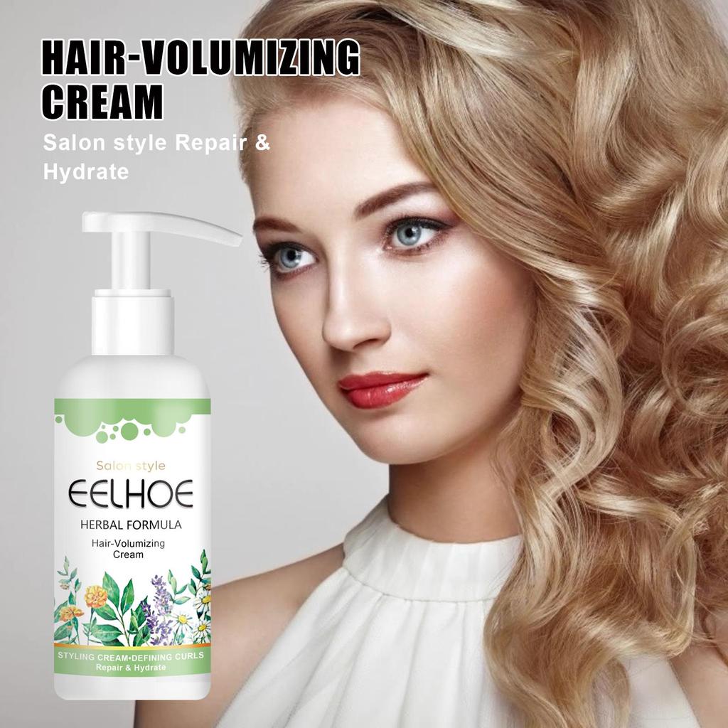 EELHOE Bouncy Volume Pflegecreme Anti-Frizz Lockiges Haar Volumen Natürliches Volumen Styling Haarpflege Elastifizierer
