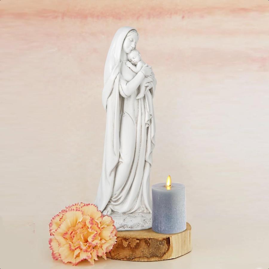 

Статуэтка Мадонны с Младенцем 7 дюймов Фигурки Мадонны Католический домашний декор Расписанная вручную статуя Благословенной Матери Девы Марии Ренессанс United States