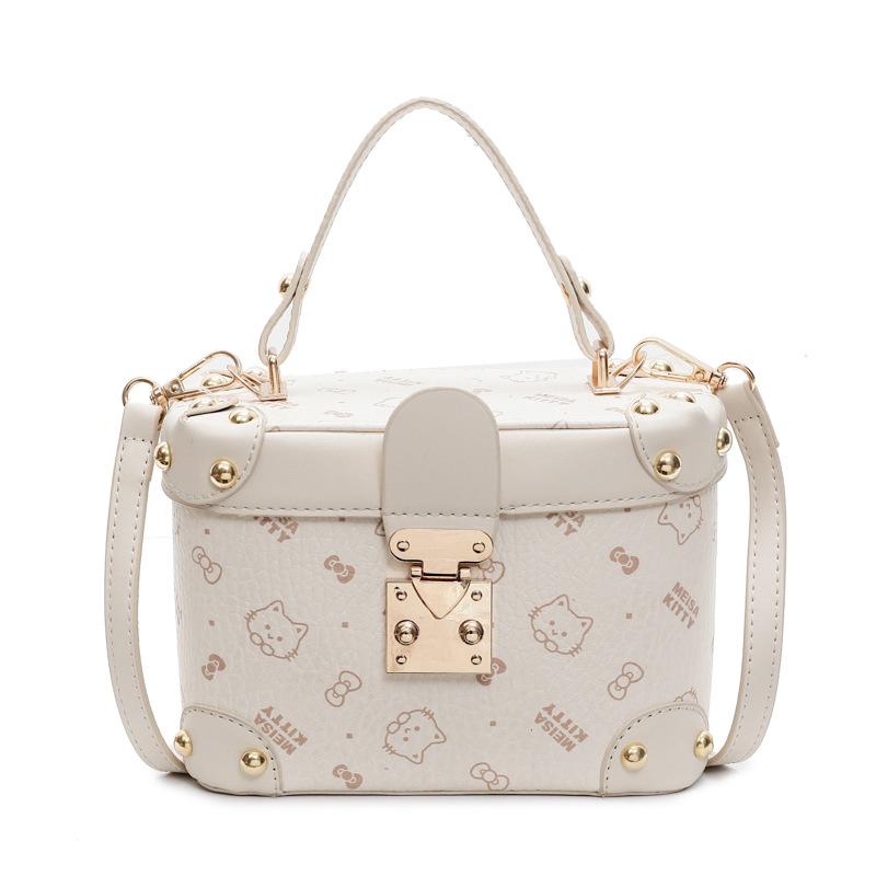 This Year, Cute Printed Light Luxury Portable Box Bags Are Popular, Women's Fashion Temperament Commuter Style Versatile Messenger Bags