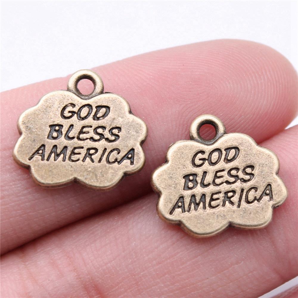 Charms Rectangle Tags Badges Friendship Pendants Minimalist Jewelry Components QC104