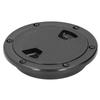4in Boat Deck Plate ABS Round AntiUV Inspection Hatch Cover Marine Accessory Black