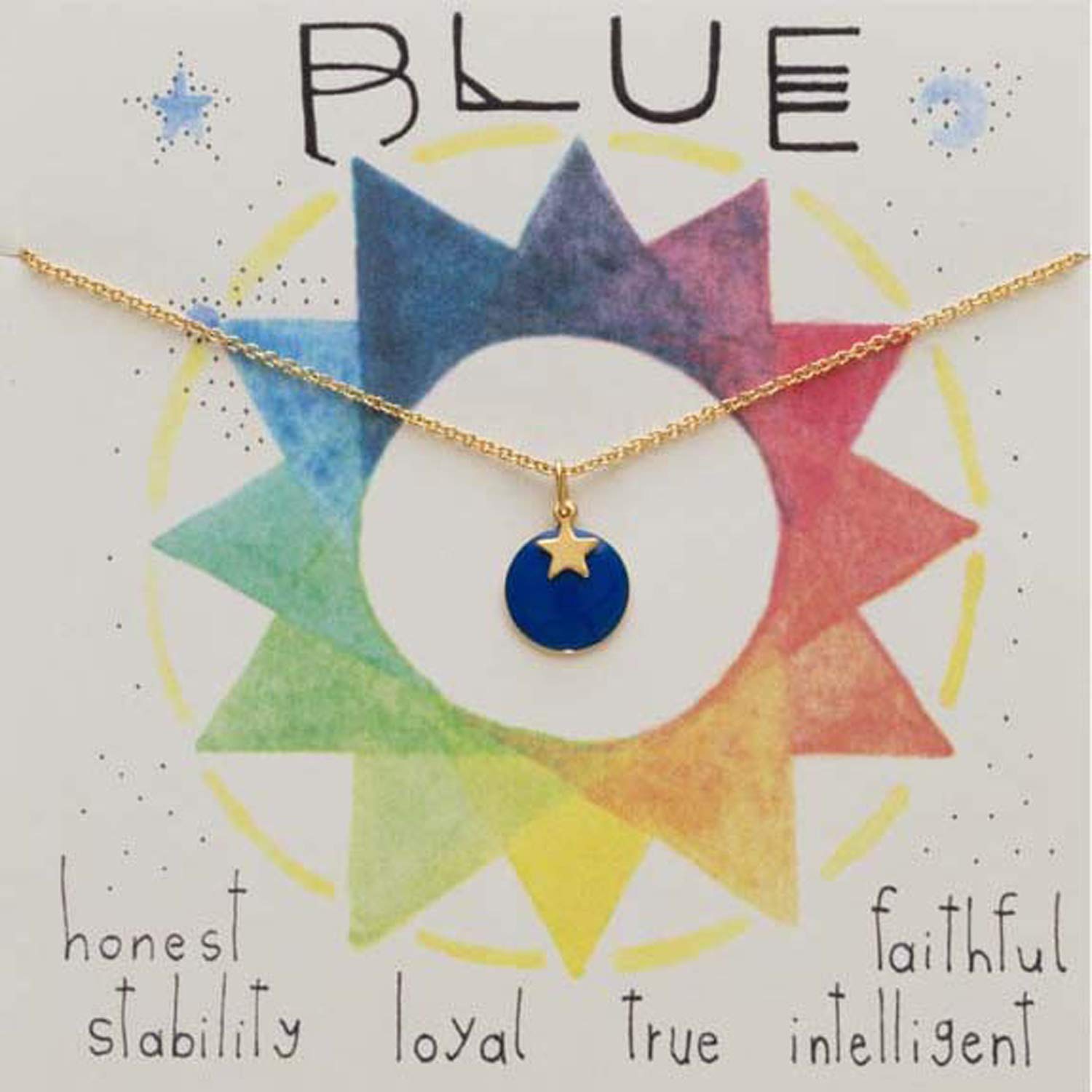 Студия Амано Теория цвета - Синее Ожерелье Украшения - Синий - Подарок