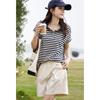 Demana Women's Striped Polo T-Shirt