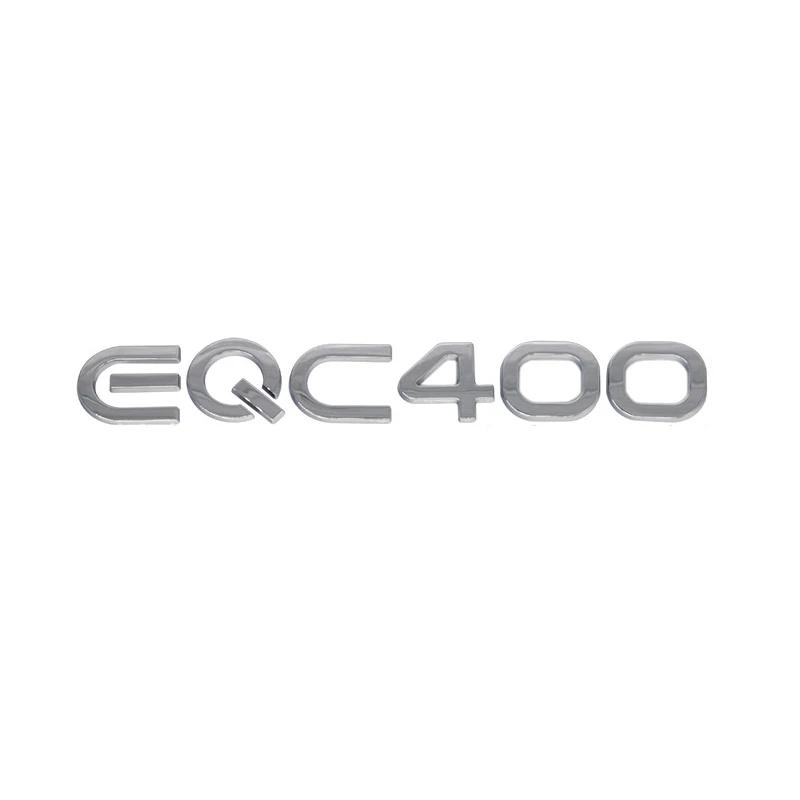 3D ABS Chrome Silver Black Car Rear Trunk Badge Sticker EQC400 4MATIC Emblem Logo  EQA EQB EQE EQC 400 Accessories