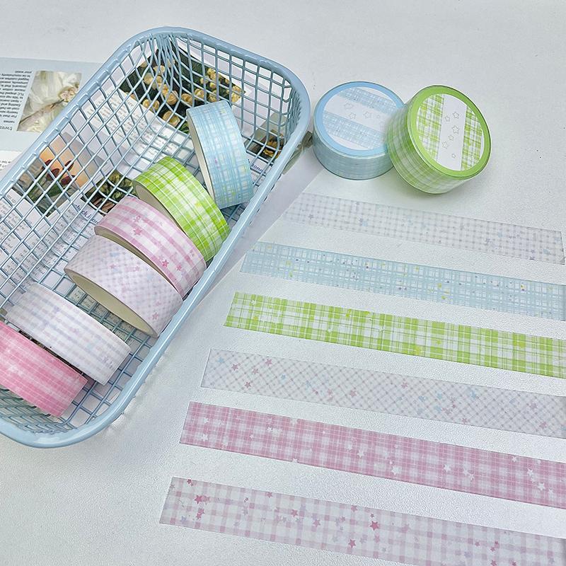 MINKYS 7pcs/lot Black Cat Decorative Tape Cute Cartoon Creative Washi Tape School Stationery