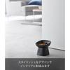Yamazaki Ceramic Slow Feeder Pet Food Bowl nooks Slanted Height 11.5cm Microwave Dishwasher Safe Black 10558
