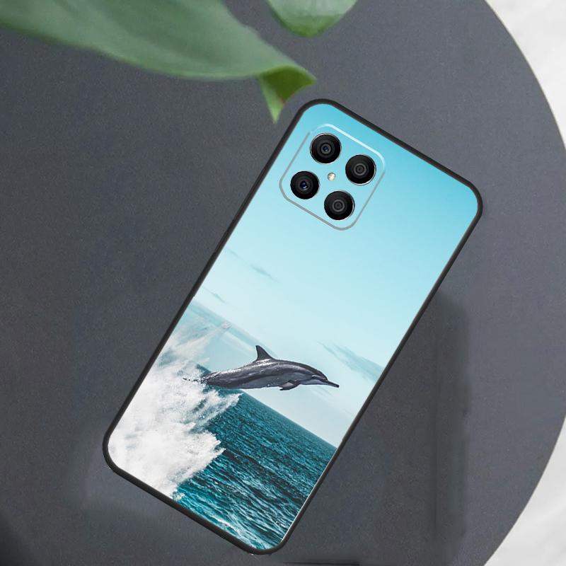 Ocean Dolphin For Honor Magic 7 Lite 6 5 8 Pro Case For Honor 200 400 70 90 X8c X8b X9a X9b X9c X9d Win RT
