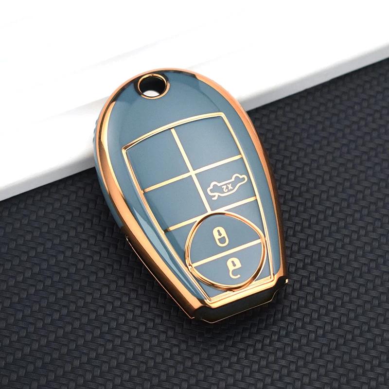 Tpu Car Key Cover Case Auto Shell Fob For Dodge Challenger Charger Magnum Journey Ram Jeep Commander Grand Cherokee Chrysler 300