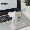 Figurine Decor Mini Elephant Figurine, 3D Printed Cute Animal Desktop Sculpture Decoration, Small Tabletop Ornament for Home Office Surface Model