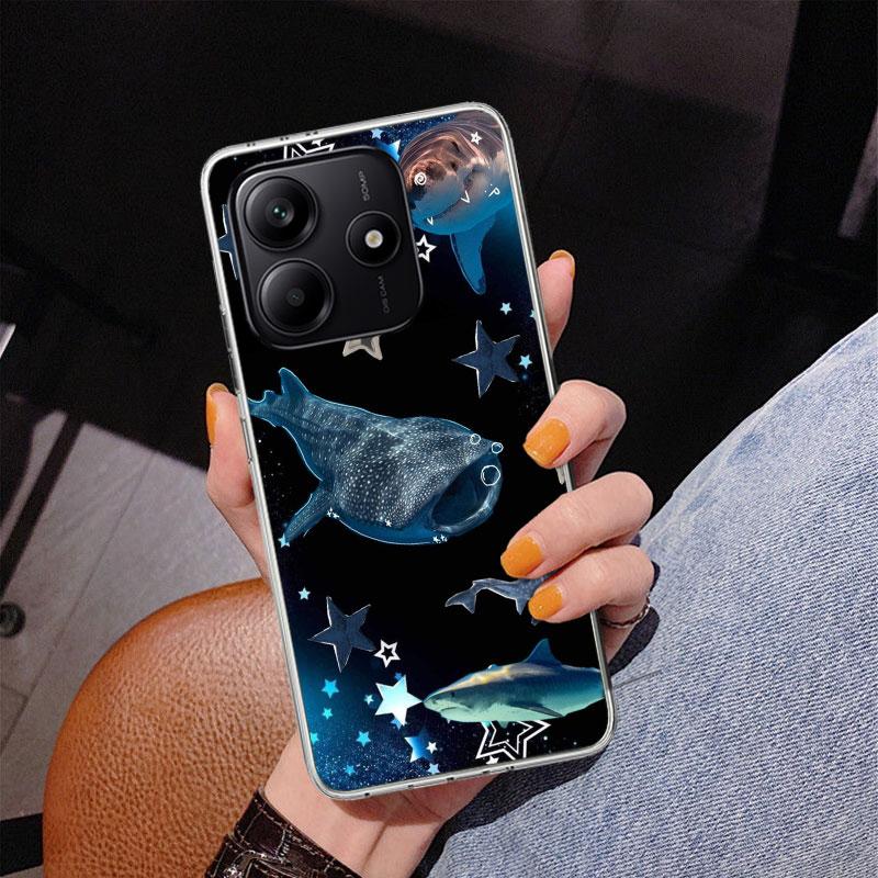Ocean Whale Shark Phnoe Case for Phnoe Case for Xiaomi Redmi Note 15 14 14S 13 Pro Plus 12 12S 11S 11E 10S 10 11T 5G Unique Cove