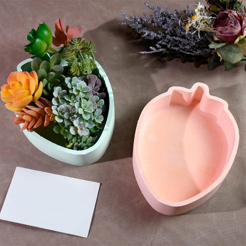 Strawberry and Star Jewelry Boxes Mould Cute Strawberry Star Shaped Silicone Mold for Handcrafted Storage Solutions