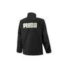 Puma Jacke mit Buchstabenlogo-Print für Herren, Schwarz 677384-01