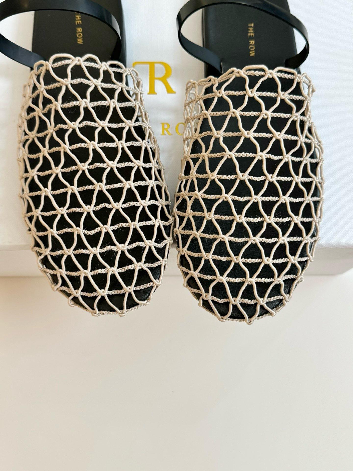 

Weaving summer European and American new Roman sandals women s flat-bottomed bag head half slippers hollowed out niche fisherman round head fishing 40 абрикосовий