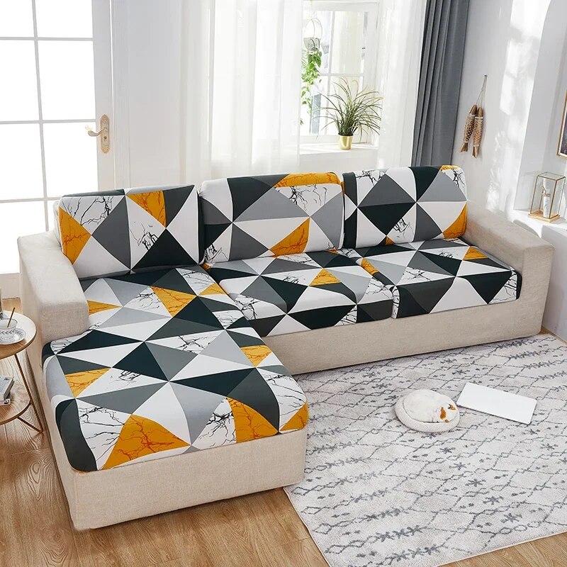 1PC Elastic Seat Cushion Cover Chair Cover Stretch Sofa Cover For Living Room Sofa Slipcover Protector Washable Removable