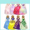 Fashionable Barbie Doll Costume Children's Pretend Play Clothing With Elegant Wedding Dress Available In Multiple Colors