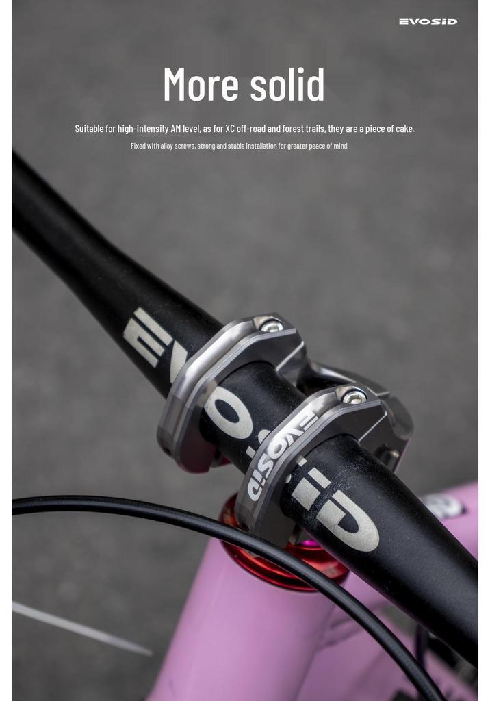 EVOSID Manubrio Riser in Alluminio Leggero Calibro 31.8 per Mountain Bike Modifica Off-Road