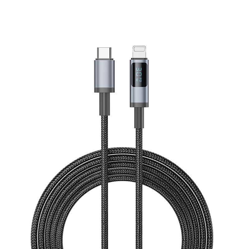100W Fast Charging Digital Display USB-C Cable for Apple and 66W Flash Charge
