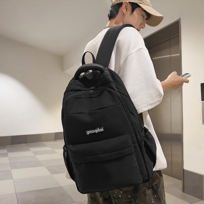 Мужской рюкзак с цветными блоками — фото 16