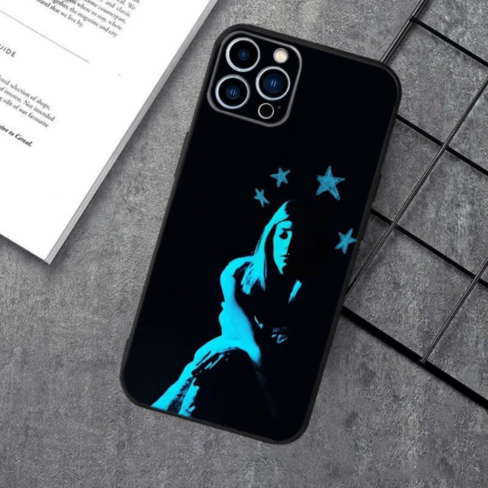 Band TV Girl Phone Case For Apple iPhone 15,14,13,12,11,XS,XR,X,8,7,Pro,Max,Plus,mini Silicone Black Cover