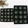 Plastikowa bombka choinkowa z wytłaczanym wykończeniem, 12 sztuk bombek bożonarodzeniowych ze sznurkiem do zawieszania na choinkę, wieniec, kominek