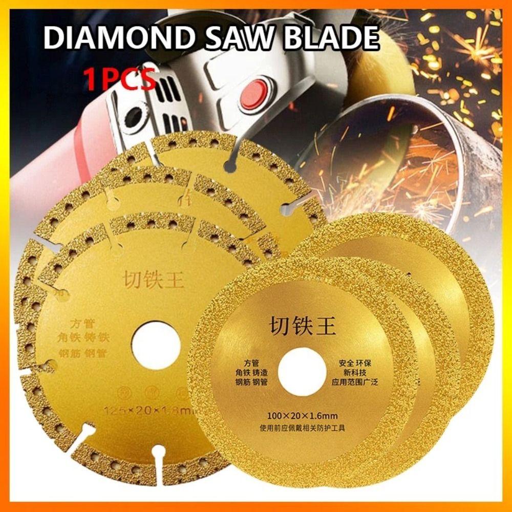 100mm Diamond Dry Slicing Tool Saw Metal Cutting Disc Saw Blade Brazing Iron Rebar Dry Grooved Wall Breaking Marble Concrete