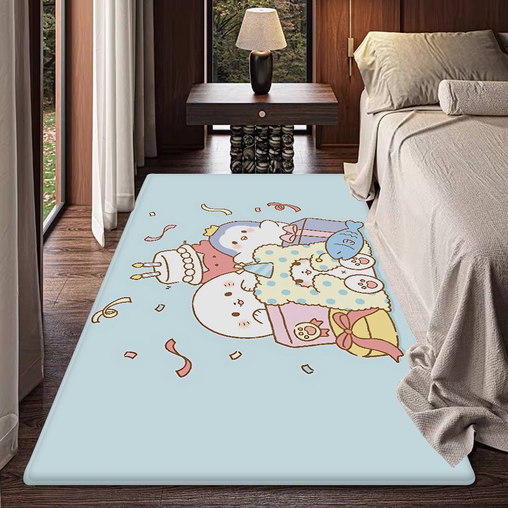 M-Moppu Floor Mat INS Style Soft Bedroom Floor House Laundry Room Mat Anti-skid Household Carpets