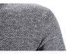 Men's Autumn & Winter Hong Kong Style Knitted Cardigan: Stand-Up Collar, Loose Fit, Fleece-Lined, Thick Woolen Sweater.