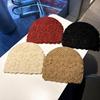 Double Layer Handmade Knitted Hat Hollow Flower Pullover Hat Yarn Winter Hat  Spring Autumn Winter