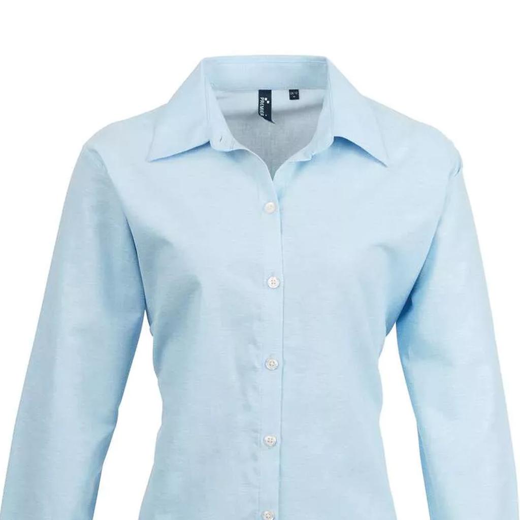 Premier Damen/Damen Signature Pearlized Oxford Langarmhemd