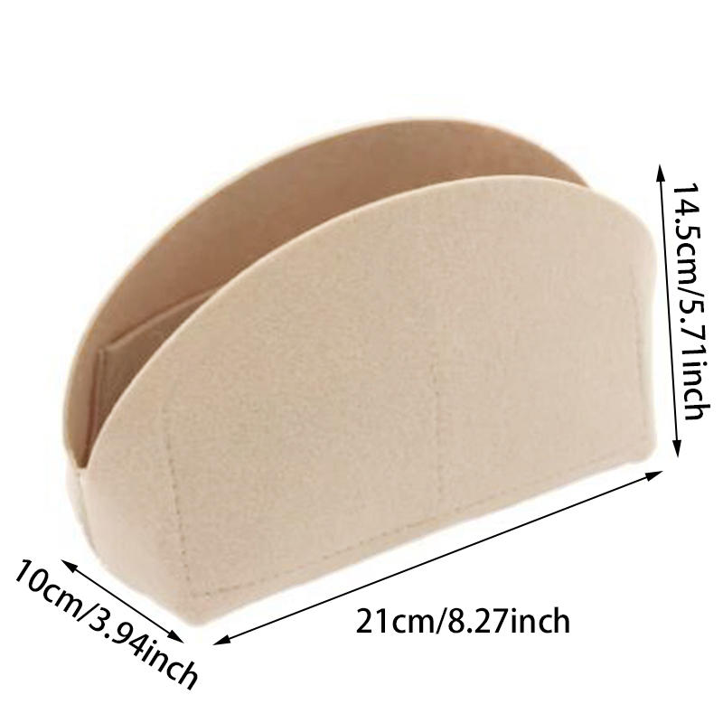 Felt Insert Bag Fits For Handbag Liner Bag Felt Cloth Makeup Bag Support Travel Portable Insert Purse Organizer Bag Supplies