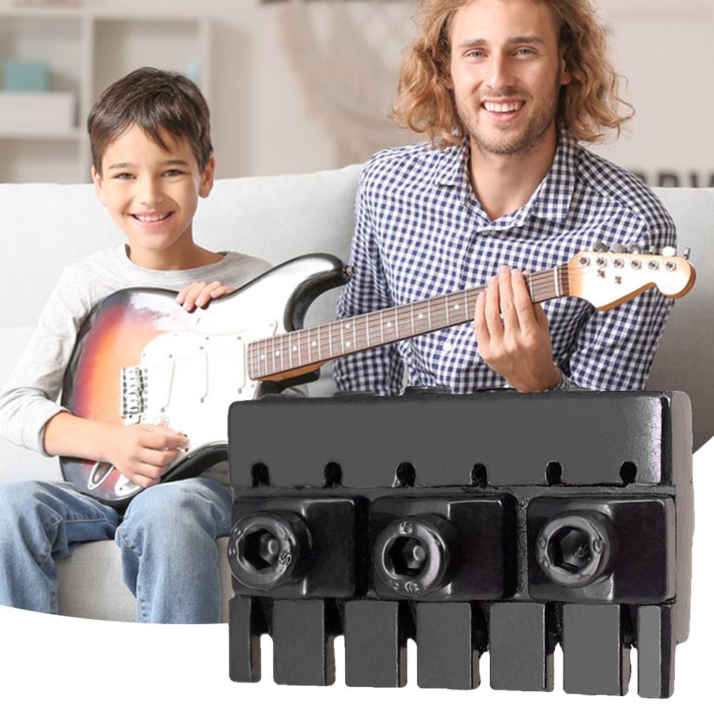 42mm 6-String Headless Electric Guitar String Locking Nuts Set 2 Wrench 2 Screw String Lock Nuts Musical Instrument Accessory