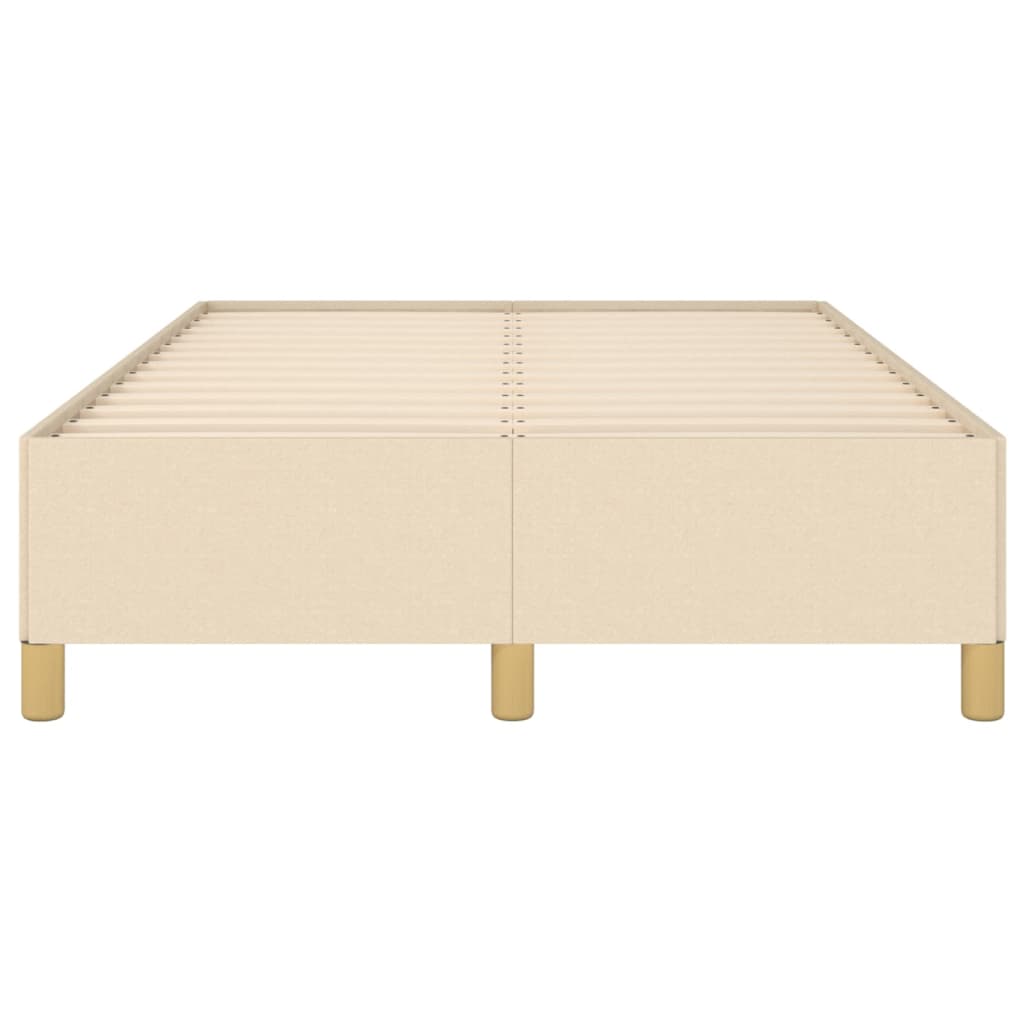 Vidaxl Bed Frame Without Mattress, Cream, 120X200 Cm, Upholstered