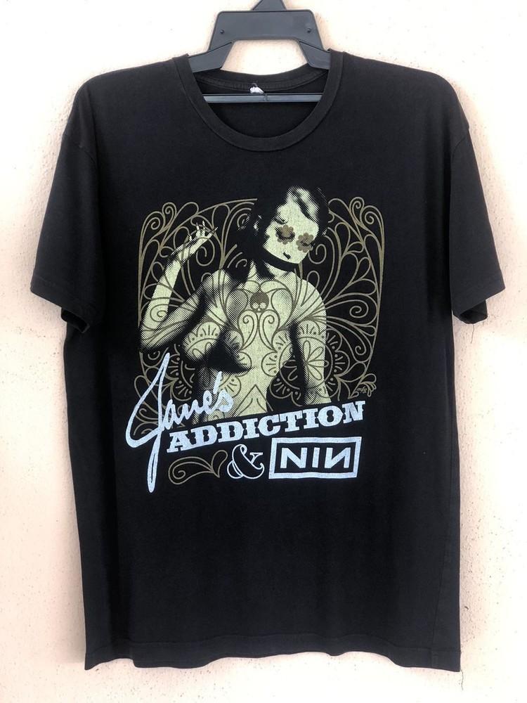 Jane’s Addition amp Nine Inch Nails Tour Black Unisex Tshirt Reprint KH11093 Unisex T-Shirt XXXXL